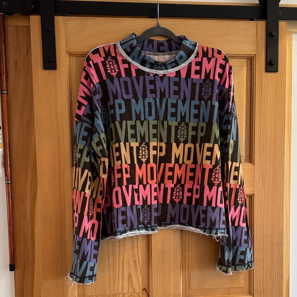 FP Movement by Free People Multicolor Graphic Sweatshirt